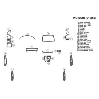 B&I® - 2D Blackwood Small Dash Kit (21 Pcs)