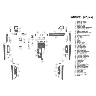 B&I® - 2D Platinum Silver Small Dash Kit (47 Pcs)