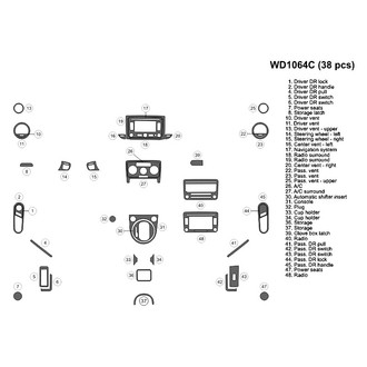 B&I® - 2D Blackwood Small Dash Kit (38 Pcs)