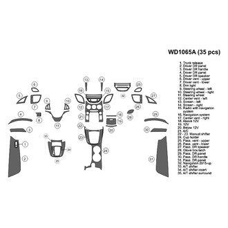 B&I® - 2D Blackwood Large Dash Kit (35 Pcs)
