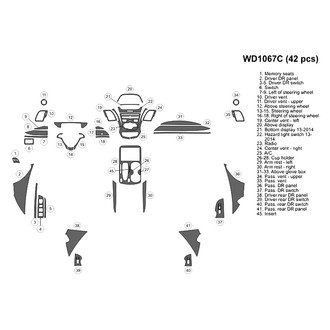 B&I® - 2D Blackwood Large Dash Kit (42 Pcs)