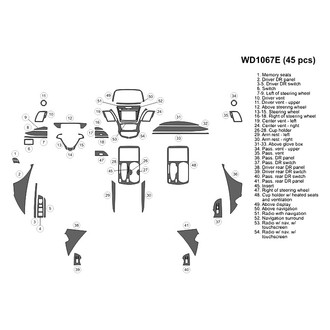 B&I® - 2D Blackwood Large Dash Kit (45 Pcs)