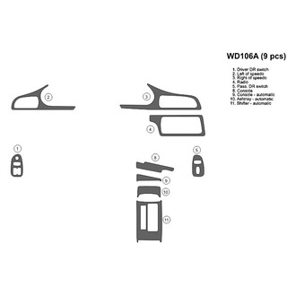 B&I® - 2D Blackwood Full Dash Kit (9 Pcs)