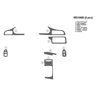 B&I® - 2D Blackwood Full Dash Kit (8 Pcs)