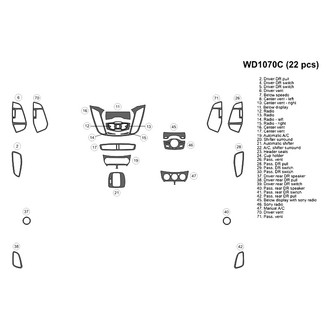 B&I® - 2D Blackwood Small Dash Kit (22 Pcs)