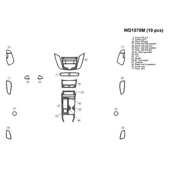 B&I® - 2D Blackwood Small Dash Kit (19 Pcs)