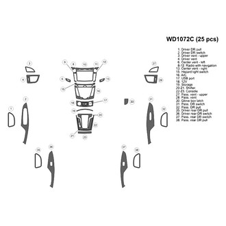 B&I® - 2D Blackwood Small Dash Kit (25 Pcs)