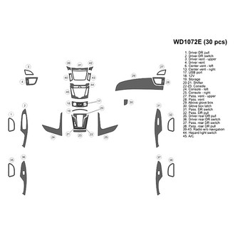 B&I® - 2D Blackwood Medium Dash Kit (30 Pcs)
