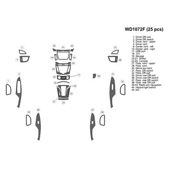 B&I® - 2D Blackwood Small Dash Kit (25 Pcs)