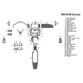 B&I® - 2D Blackwood Medium Dash Kit (33 Pcs)