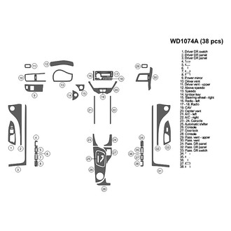 B&I® - 2D Blackwood Large Dash Kit (38 Pcs)