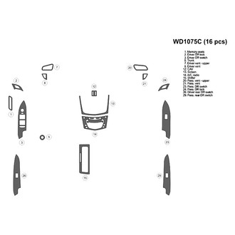 B&I® - 2D Nutella Sapele Factory Match Small Dash Kit (16 Pcs)