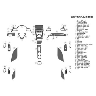 B&I® - 2D Blackwood Large Dash Kit (38 Pcs)