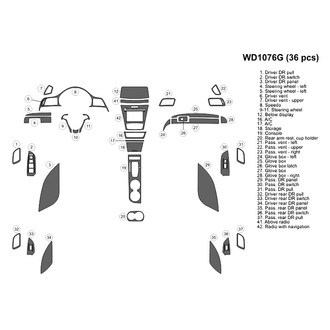 B&I® - 2D Blackwood Large Dash Kit (36 Pcs)