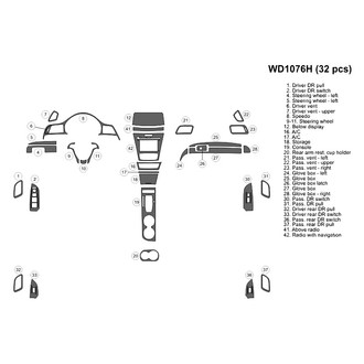 B&I® - 2D Blackwood Medium Dash Kit (32 Pcs)