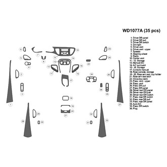 B&I® - 2D Blackwood Large Dash Kit (35 Pcs)