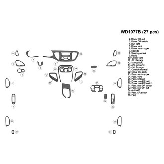 B&I® - 2D Blackwood Small Dash Kit (27 Pcs)