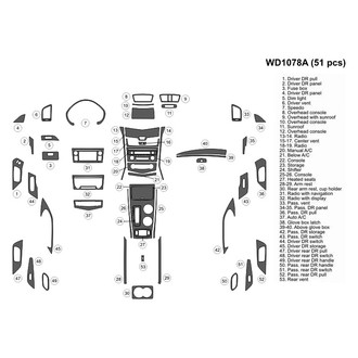 B&I® - 2D Blackwood Large Dash Kit (51 Pcs)