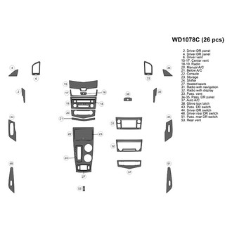 B&I® - 2D Blackwood Small Dash Kit (26 Pcs)