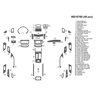 B&I® - 2D Blackwood Large Dash Kit (46 Pcs)