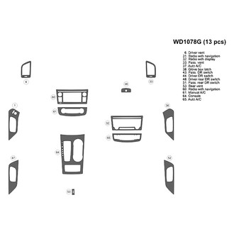 B&I® - 2D Blackwood Small Dash Kit (13 Pcs)