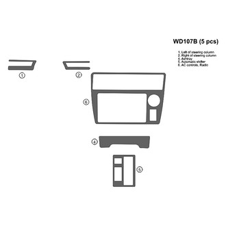 B&I® - 2D Blackwood Full Dash Kit (5 Pcs)