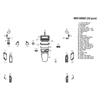 B&I® - 2D Blackwood Small Dash Kit (32 Pcs)