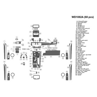 B&I® - 2D Blackwood Large Dash Kit (69 Pcs)