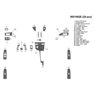 B&I® - 2D Blackwood Small Dash Kit (28 Pcs)