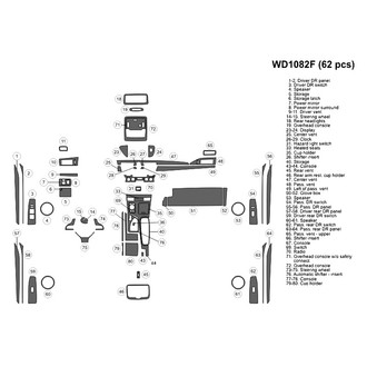 B&I® - 2D Blackwood Large Dash Kit (62 Pcs)