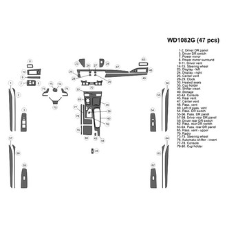 B&I® - 2D Blackwood Medium Dash Kit (47 Pcs)