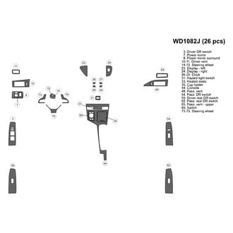 B&I® - 2D Blackwood Small Dash Kit (26 Pcs)