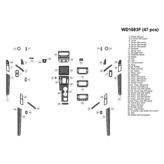 B&I® - 2D Blackwood Small Dash Kit (47 Pcs)