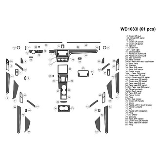 B&I® - 2D Blackwood Large Dash Kit (61 Pcs)