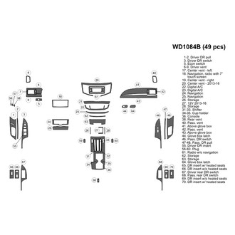 B&I® - 2D Blackwood Medium Dash Kit (49 Pcs)
