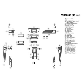 B&I® - 2D Blackwood Large Dash Kit (43 Pcs)