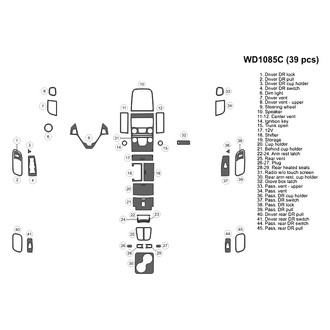 B&I® - 2D Blackwood Large Dash Kit (39 Pcs)