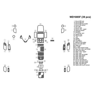 B&I® - 2D Blackwood Large Dash Kit (39 Pcs)