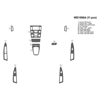 B&I® - 2D Blackwood Small Dash Kit (11 Pcs)