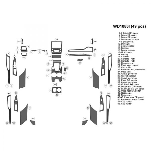 B&I® - 2D Large Dash Kit