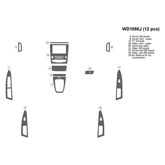 B&I® - 2D Blackwood Small Dash Kit (12 Pcs)