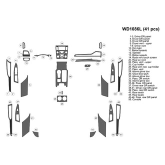 B&I® - 2D Blackwood Large Dash Kit (41 Pcs)