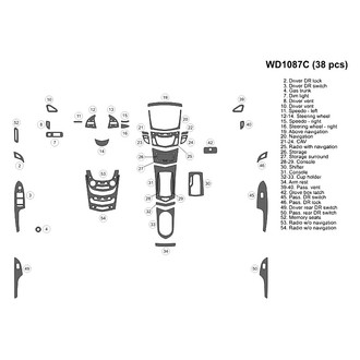 B&I® - 2D Blackwood Small Dash Kit (38 Pcs)