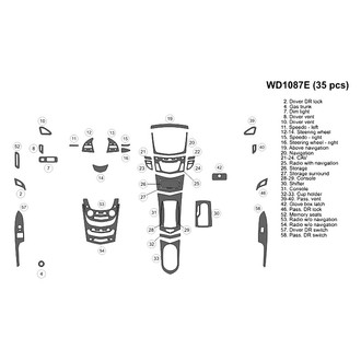 B&I® - 2D Blackwood Small Dash Kit (35 Pcs)