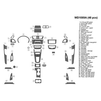 B&I® - 2D Blackwood Large Dash Kit (48 Pcs)