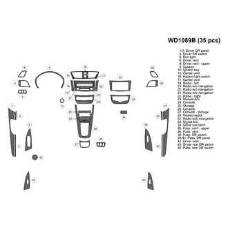 B&I® - 2D Blackwood Medium Dash Kit (35 Pcs)