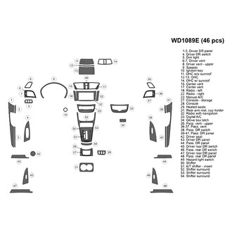 B&I® - 2D Blackwood Large Dash Kit (46 Pcs)