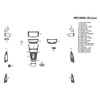 B&I® - 2D Blackwood Small Dash Kit (22 Pcs)