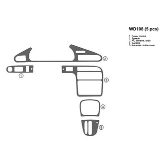 B&I® - 2D Blackwood Full Dash Kit (5 Pcs)
