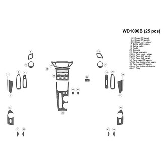 B&I® - 2D Blackwood Small Dash Kit (25 Pcs)
